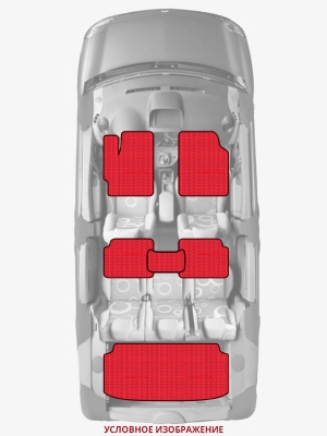 ЭВА коврики «Queen Lux» комплект для Audi 200 (C3)